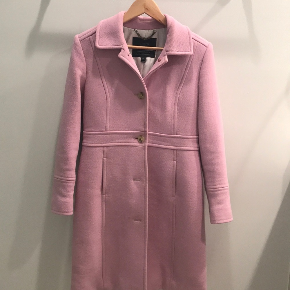 Jcrew double cloth lady day coat - lilac - 6P